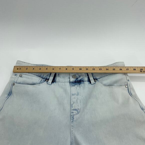 SOFT SURROUNDINGS Jeans Ultimate Denim Relaxed Straight Bleached Womens L - Picture 7 of 8